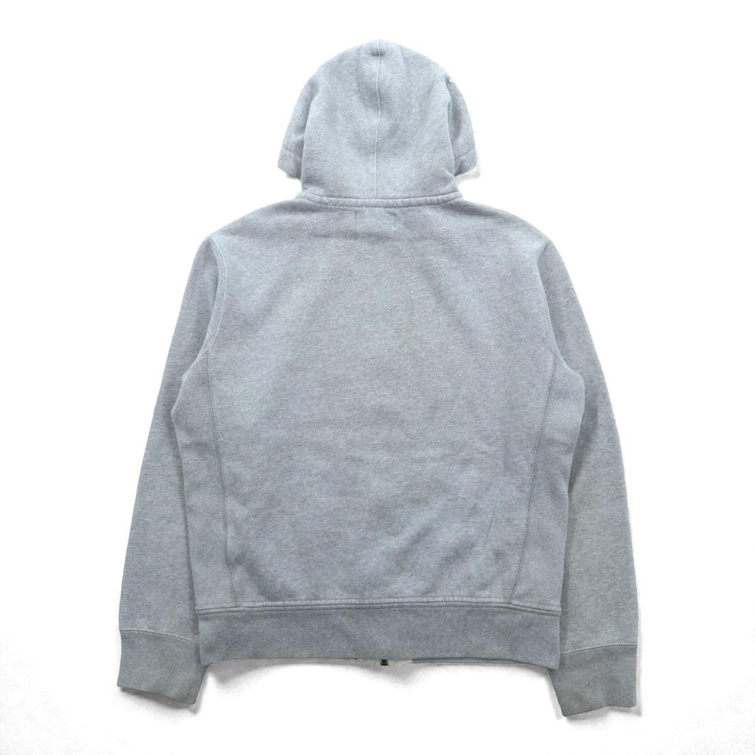 Polo Ralph Lauren 90s Reverse Weave Zip Hoodie, Size M, Gray, Small Pony Embroidery, Thermal Lining