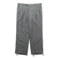 NAUTICA Cashmere Blend 2-Tuck Wide Slacks Pants, Size L, Gray Wool, Suspender Buttons