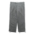 NAUTICA Cashmere Blend 2-Tuck Wide Slacks Pants, Size L, Gray Wool, Suspender Buttons