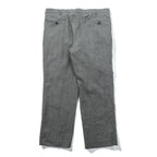 NAUTICA Cashmere Blend 2-Tuck Wide Slacks Pants, Size L, Gray Wool, Suspender Buttons