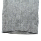 NAUTICA Cashmere Blend 2-Tuck Wide Slacks Pants, Size L, Gray Wool, Suspender Buttons