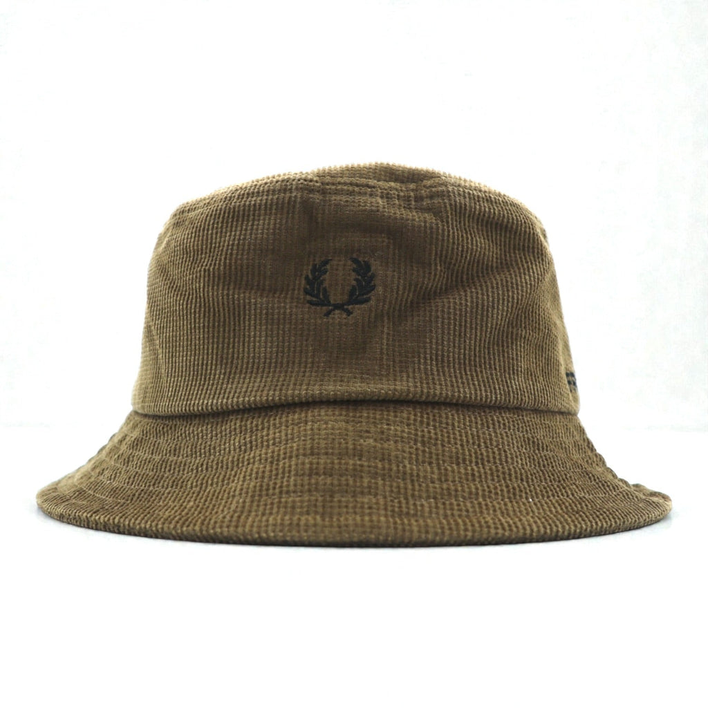 FRED PERRY ワッフル コード バケットハット ブラウン HW6690