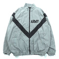 Vintage US ARMY IPFU Jacket 00年代 米軍 トレーニングジャケット トラックジャケット ジャージ L グレー ナイロン ミリタリー