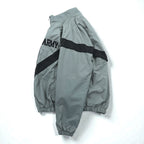 Vintage US ARMY IPFU Jacket 00年代 米軍 トレーニングジャケット トラックジャケット ジャージ L グレー ナイロン ミリタリー