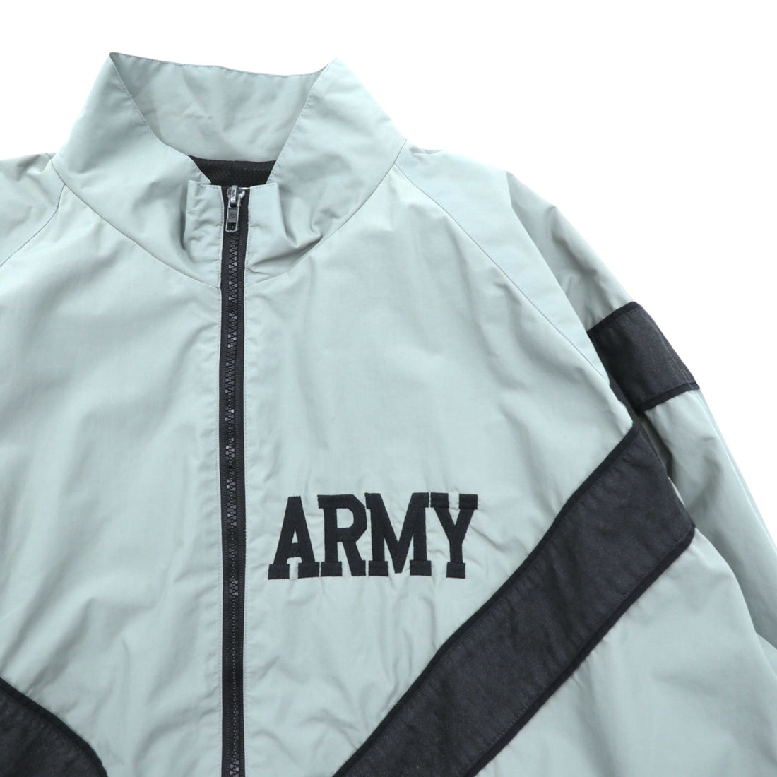 Vintage US ARMY IPFU Jacket 00年代 米軍 トレーニングジャケット トラックジャケット ジャージ L グレー ナイロン ミリタリー