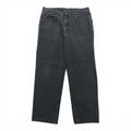Lee 90s Made in USA Baggy Jeans Tapered Black Denim Pants, Size L, Zipper Fly, Leather Patch, Relaxed Fit, 2055508