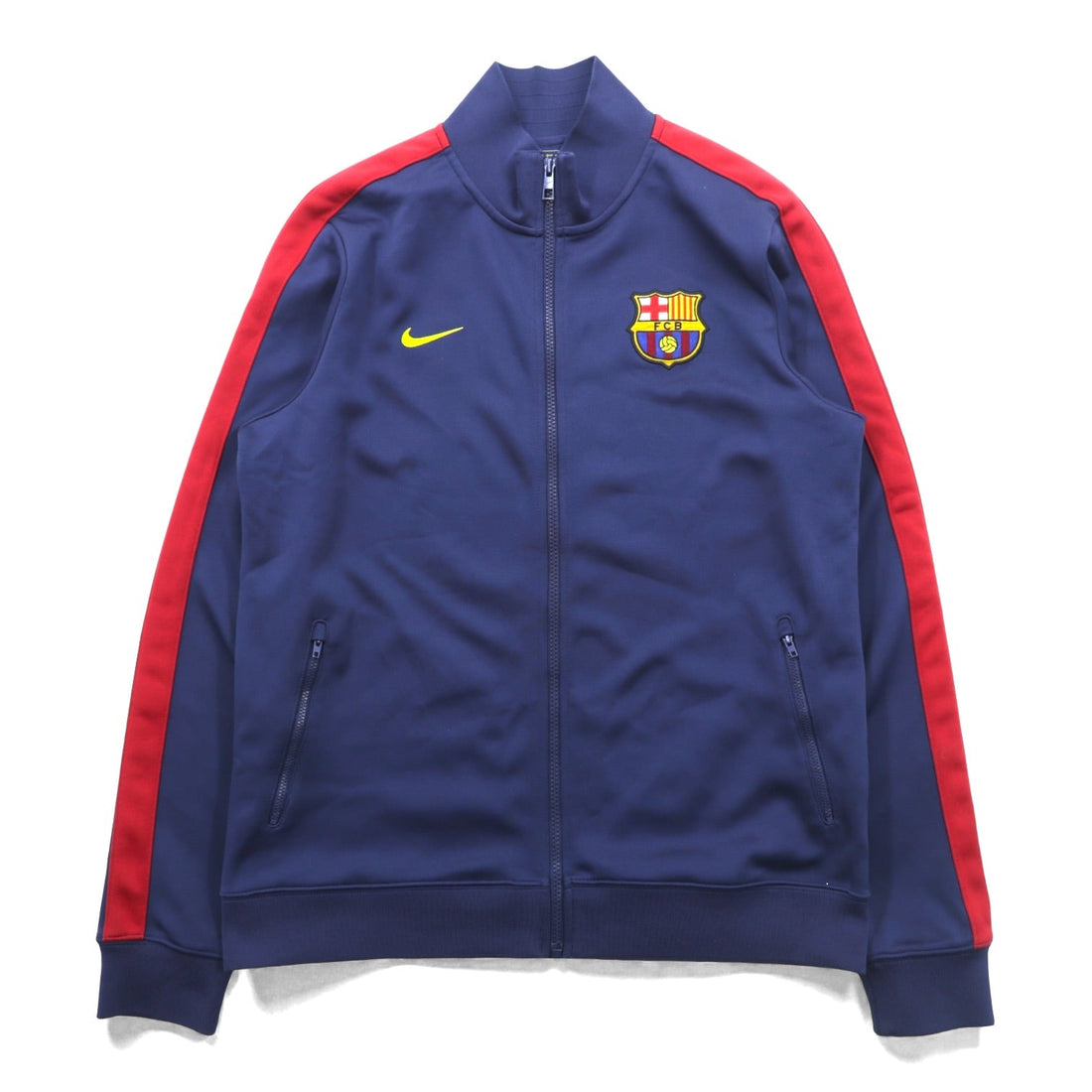 NIKE トラックジャケット FCバルセロナ ジャージ L ネイビー サイドライン 542394-410