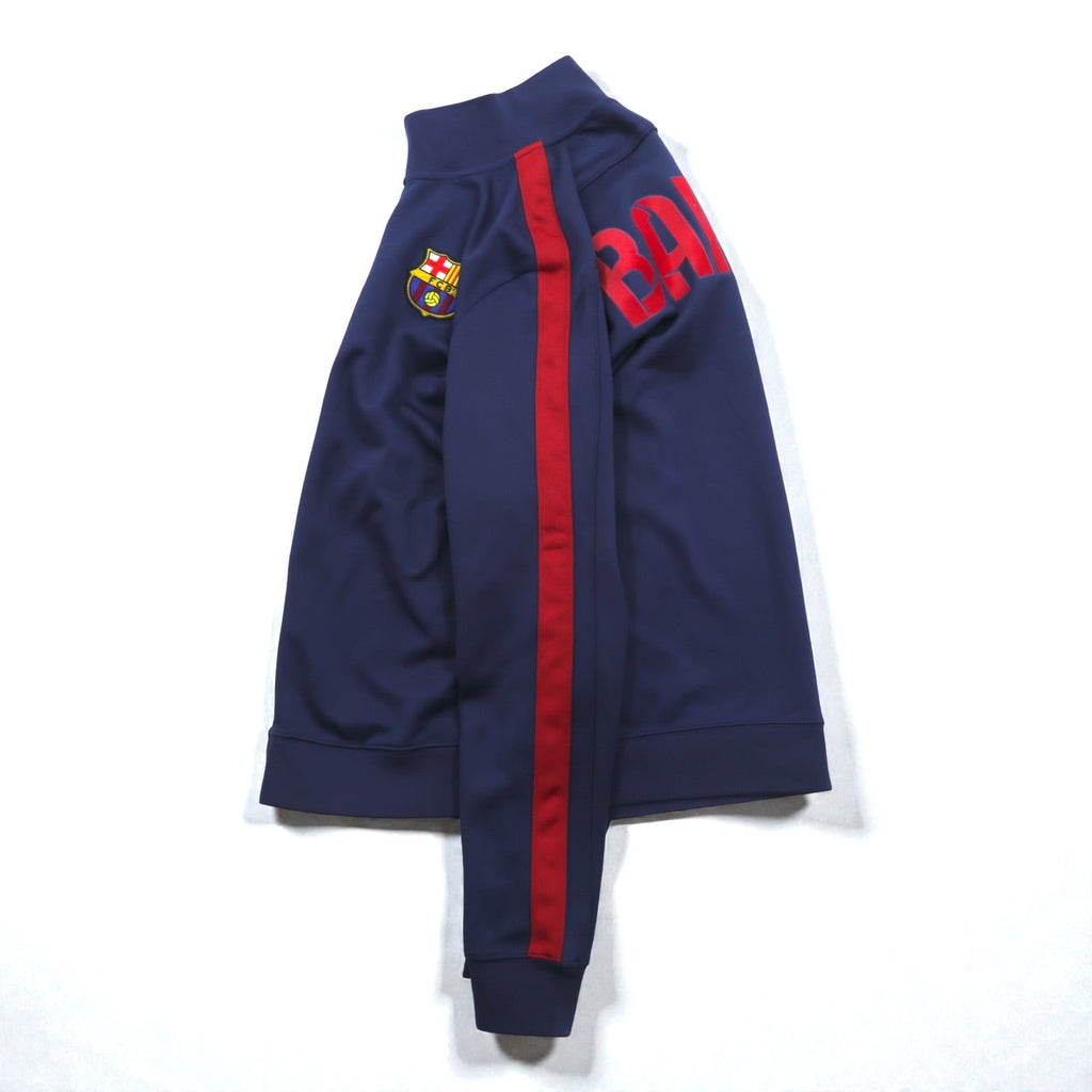 NIKE Track Jacket FC Barcelona Jersey, Large, Navy, Sideline, 542394-410