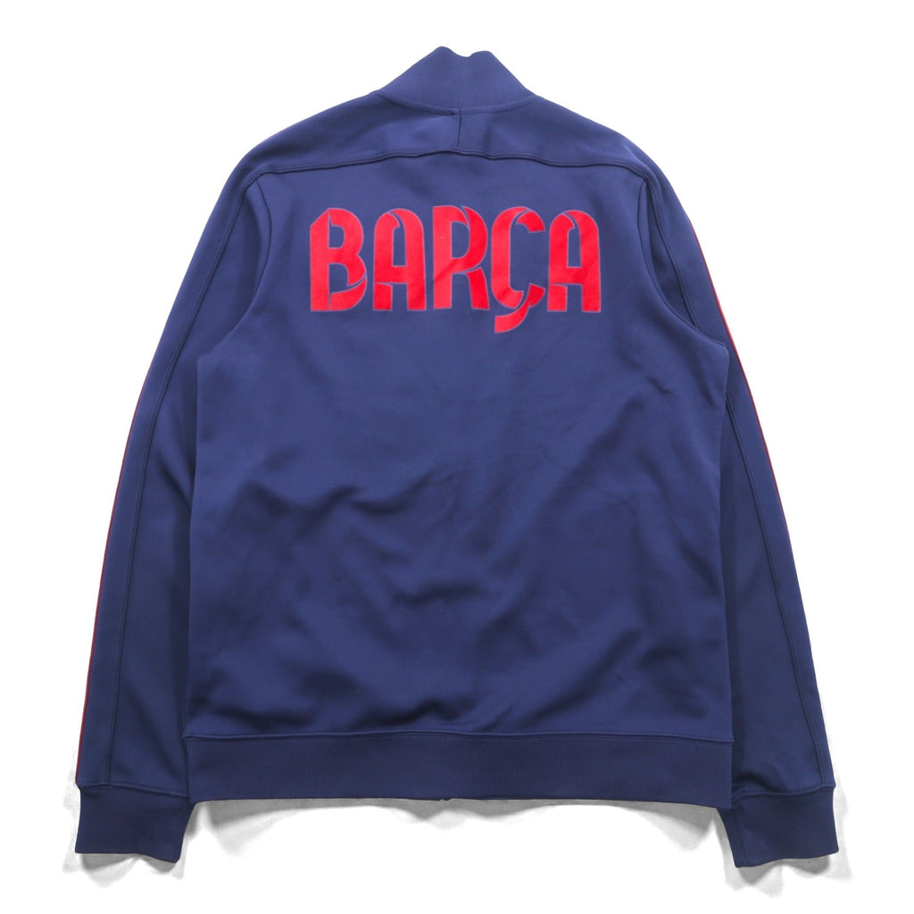 NIKE Track Jacket FC Barcelona Jersey, Large, Navy, Sideline, 542394-410