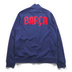 NIKE Track Jacket FC Barcelona Jersey, Large, Navy, Sideline, 542394-410