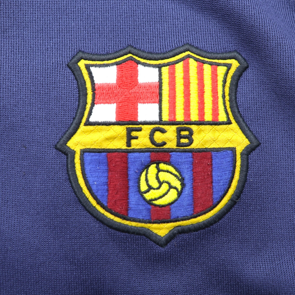 NIKE Track Jacket FC Barcelona Jersey, Large, Navy, Sideline, 542394-410