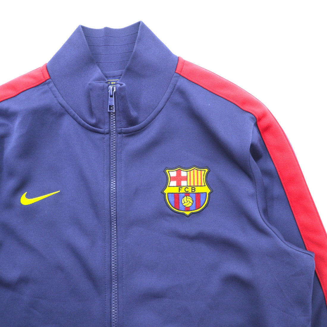 NIKE Track Jacket FC Barcelona Jersey, Large, Navy, Sideline, 542394-410