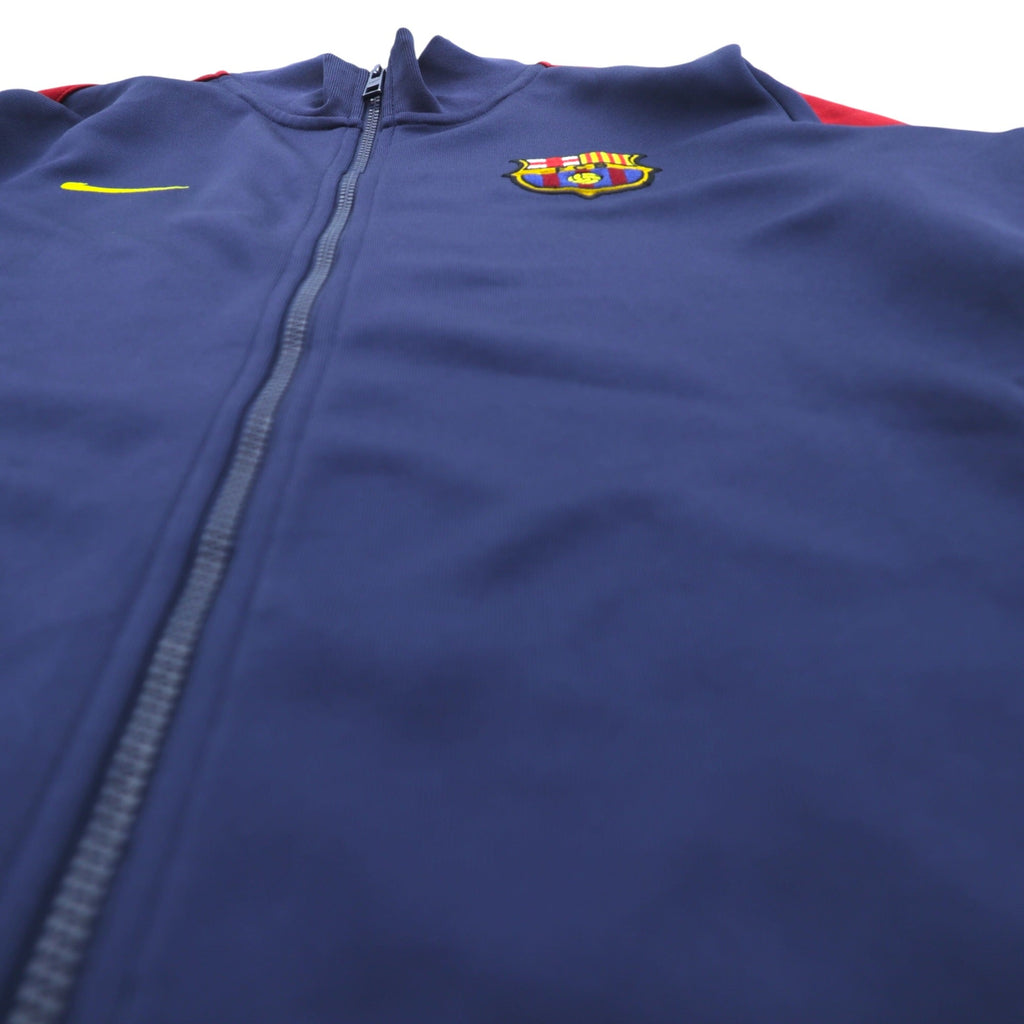 NIKE Track Jacket FC Barcelona Jersey, Large, Navy, Sideline, 542394-410