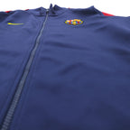 NIKE Track Jacket FC Barcelona Jersey, Large, Navy, Sideline, 542394-410