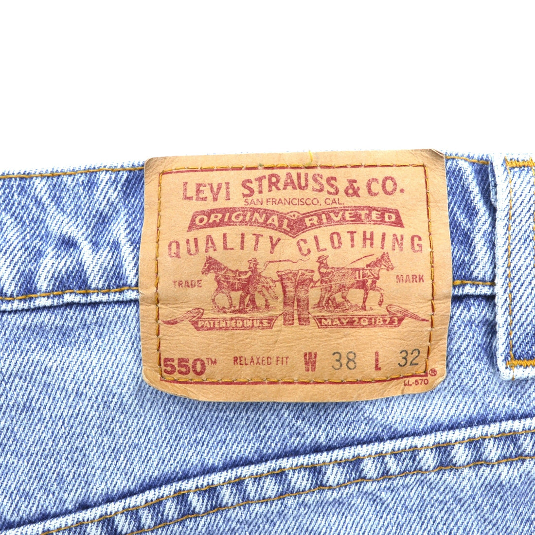 Levi's 90s Relaxed Fit Tapered Denim Pants Jeans, XL, Indigo, 00550-4891