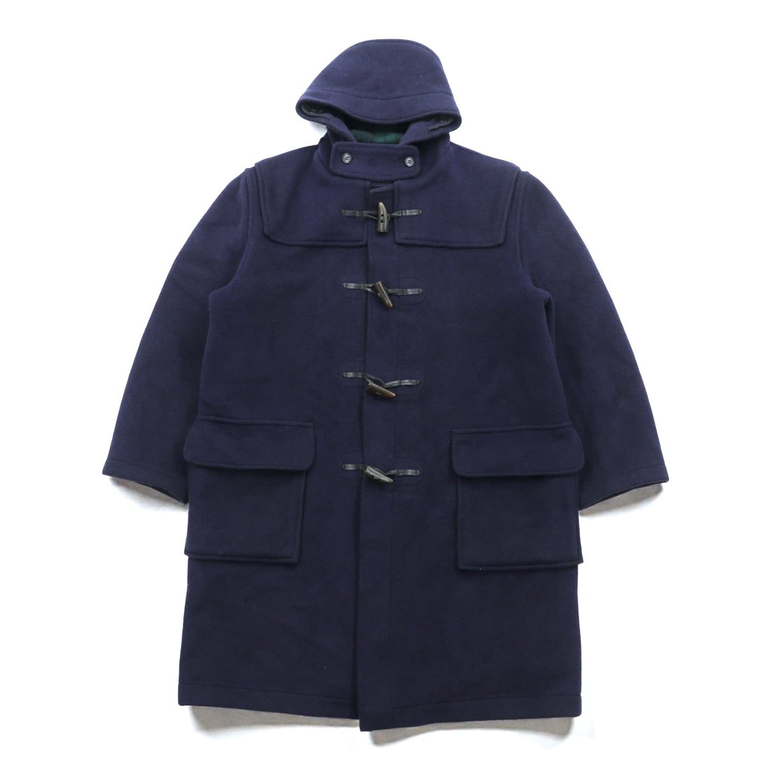Gloverall 90s British Duffle Coat, Navy Wool, Large, Made in UK by DON NASH LIMITED