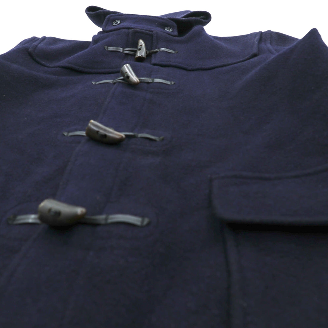 Gloverall 90s British Duffle Coat, Navy Wool, Large, Made in UK by DON NASH LIMITED
