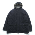 Eddie Bauer Premium Goose Down Jacket, 2XL, Black, with Detachable Fur Drawcord