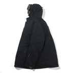 Eddie Bauer Premium Goose Down Jacket, 2XL, Black, with Detachable Fur Drawcord