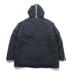 Eddie Bauer Premium Goose Down Jacket, 2XL, Black, with Detachable Fur Drawcord