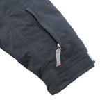 Eddie Bauer Premium Goose Down Jacket, 2XL, Black, with Detachable Fur Drawcord