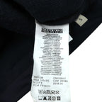 NAPAPIJRI Half Zip Anorak Hoodie Sherpa Fleece Jacket L Navy Drawcord Teide N0Y13M