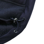 NAPAPIJRI Half Zip Anorak Hoodie Sherpa Fleece Jacket L Navy Drawcord Teide N0Y13M