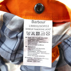 Barbour フード着脱式 ナイロンジャケット マウンテンパーカー M オレンジ 防水 トラモンタン TRAMONTANE JACKET WEATHER COMFORT LWB0529OR53