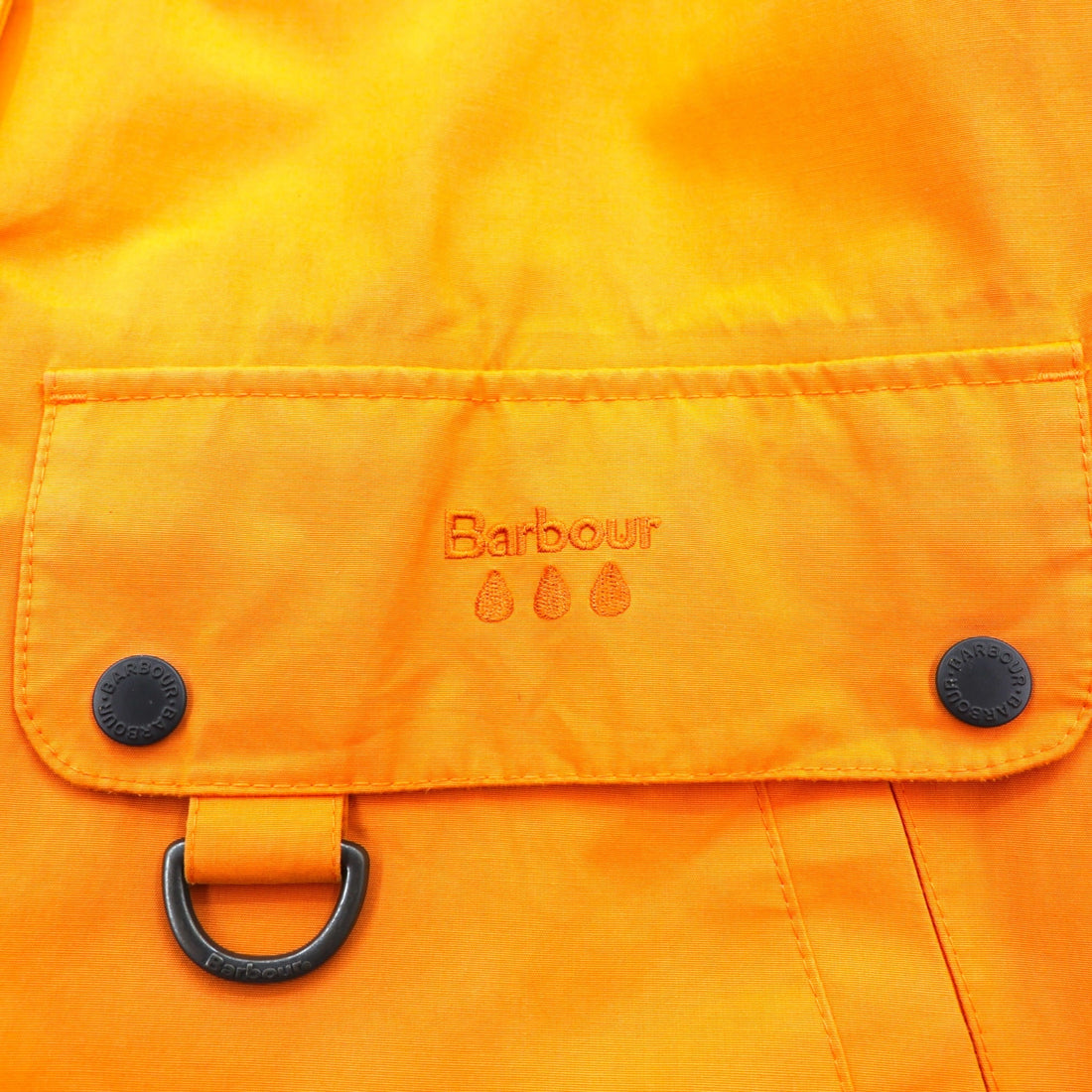Barbour フード着脱式 ナイロンジャケット マウンテンパーカー M オレンジ 防水 トラモンタン TRAMONTANE JACKET WEATHER COMFORT LWB0529OR53