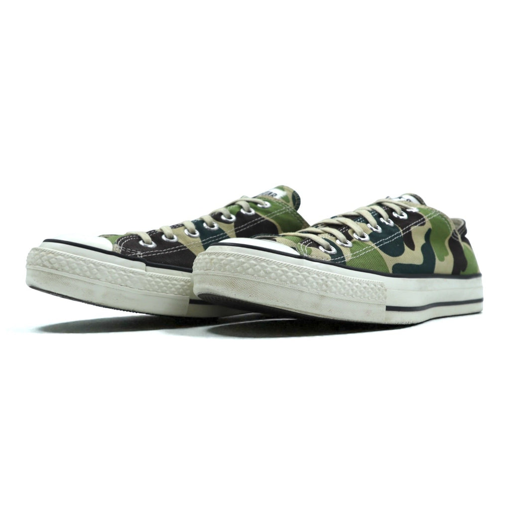CONVERSE Made in Japan ALL STAR Camo Canvas Low Top Sneakers 27cm Khaki J 83 6 MH01
