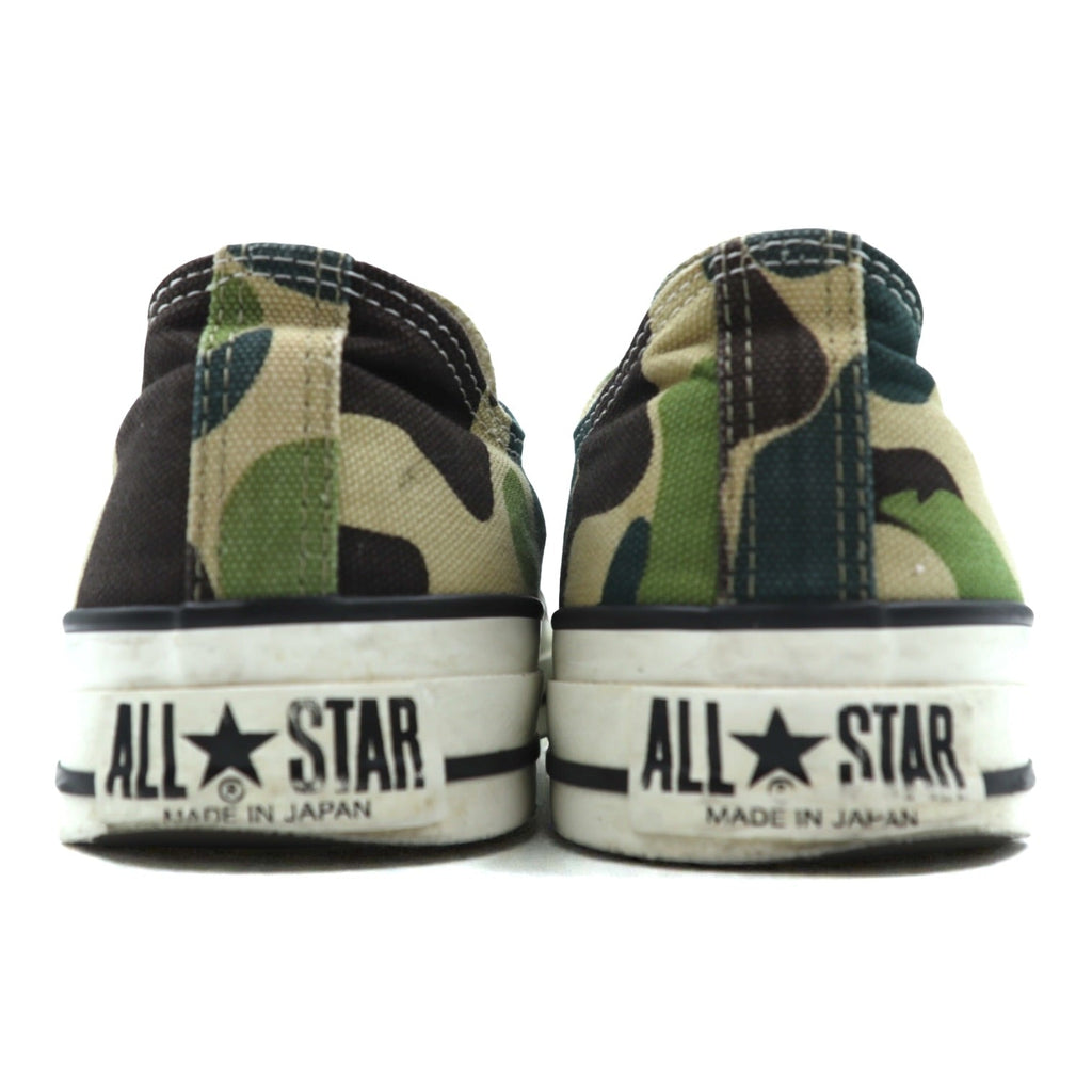 CONVERSE Made in Japan ALL STAR Camo Canvas Low Top Sneakers 27cm Khaki J 83 6 MH01