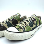CONVERSE Made in Japan ALL STAR Camo Canvas Low Top Sneakers 27cm Khaki J 83 6 MH01