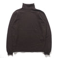 JOHN SMEDLEY England Made Extra Fine Merino Wool Turtleneck Sweater M Brown
