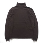 JOHN SMEDLEY England Made Extra Fine Merino Wool Turtleneck Sweater M Brown