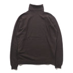 JOHN SMEDLEY England Made Extra Fine Merino Wool Turtleneck Sweater M Brown
