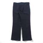 Wrangler 90年代 USA製 ランチャー ドレス ジーンズ センタープレス スラックス パンツ L ネイビー フレア ブーツカット