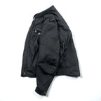 HARLEY DAVIDSON Single Riders Jacket L Black Genuine Leather Back Logo Embossed