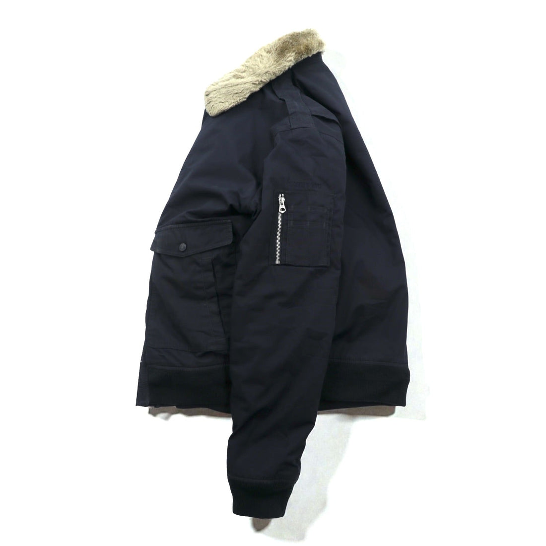 Schott CWU-45P フライトジャケット ARMY TYPE-U 中綿 2XL ネイビー 襟ボア着脱式 CWU-R-213-31