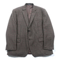 LAUREN RALPH 2B Tailored Jacket XL Brown Wool Check