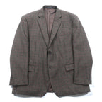 LAUREN RALPH 2B Tailored Jacket XL Brown Wool Check