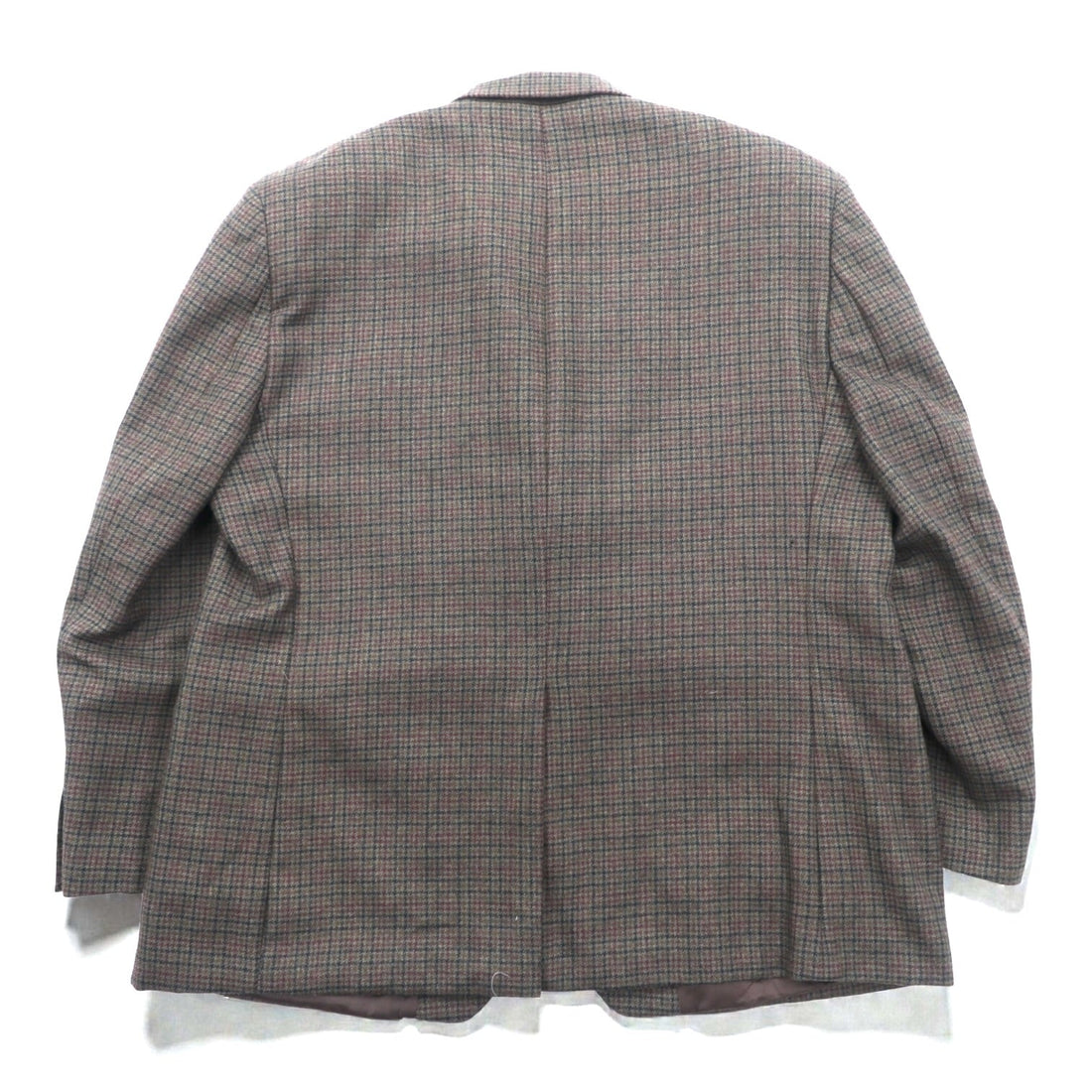 LAUREN RALPH 2B Tailored Jacket XL Brown Wool Check