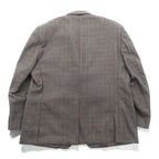 LAUREN RALPH 2B Tailored Jacket XL Brown Wool Check