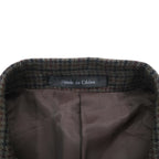 LAUREN RALPH 2B Tailored Jacket XL Brown Wool Check