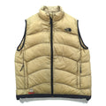 THE NORTH FACE Aconcagua Down Vest, Large, Beige Nylon, Summit Series, ND13300