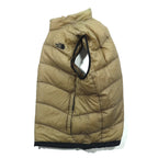 THE NORTH FACE Aconcagua Down Vest, Large, Beige Nylon, Summit Series, ND13300