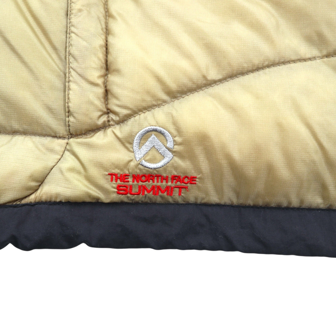 THE NORTH FACE Aconcagua Down Vest, Large, Beige Nylon, Summit Series, ND13300