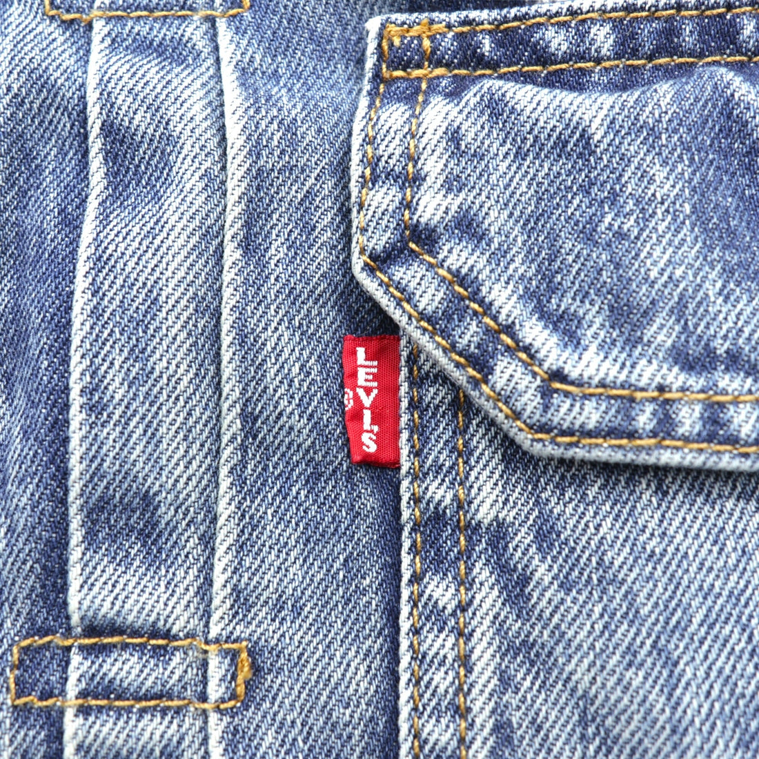 Levi's PREMIUM Type II Hybrid Trucker Jacket, Big E Denim Size M, Pleated, Reconstructed Buffalo Check Flannel, 77382-0000