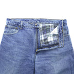 carhartt 90年代 リラックスフィット ネルライナー  デニムパンツ ジーンズ XL インディゴ 裏地チェック ライトウォッシュ