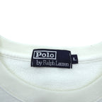 Polo Ralph Lauren 90年代 前V リバースウィーブ スウェット トレーナー L ホワイト スモールポニー刺繍