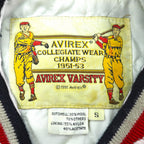 AVIREX 90s Vintage COLLEGIATE WEAR CHAMPS 1951-53 Varsity Jacket, Large, Wool, Lettered Patch